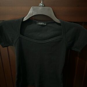 Trendyol Black Short Sleeve Women's Tee